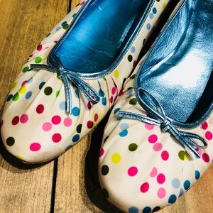 • COACH • Multi-Colored Polka Dot Ballet Flats